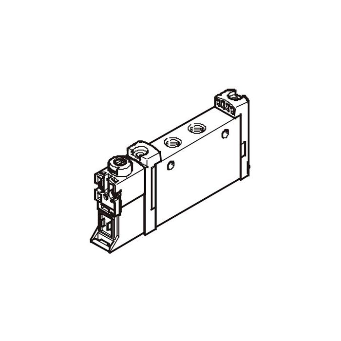 Tubular valve G1/4, two-position five-way valve, double electronic control, external pilot, valve width 18 mm, FV-L18-B52-ZT-G14、574439