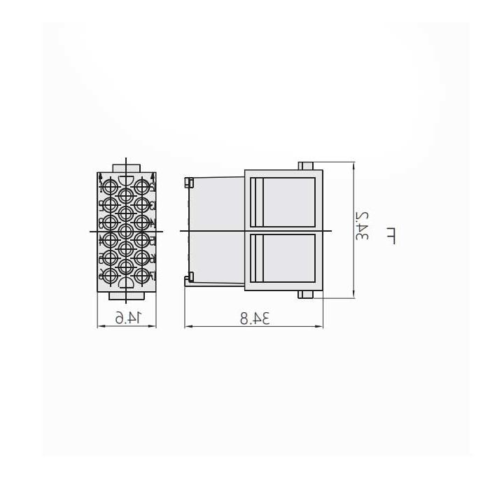 HM module, public connector, HM-017-M, 09140173001